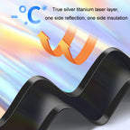 Colorful Titanium Silver Magnetic Car Sun Protection Sunshade Curtain, Driver Seat, Passenger Seat, Back Seat