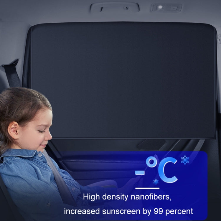 Colorful Titanium Silver Magnetic Car Sun Protection Sunshade Curtain, Driver Seat, Passenger Seat, Back Seat