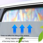 Colorful Titanium Silver Magnetic Car Sun Protection Sunshade Curtain, Driver Seat, Passenger Seat, Back Seat