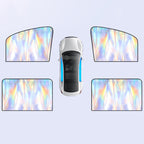 Colorful Titanium Silver Magnetic Car Sun Protection Sunshade Curtain, Driver Seat, Passenger Seat, Back Seat