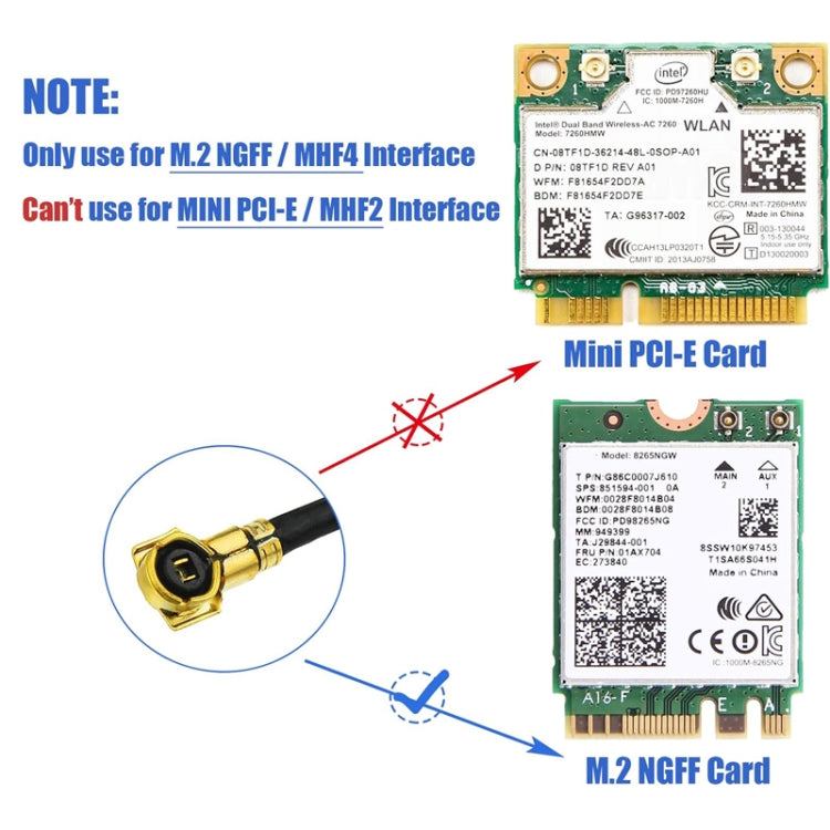 4 In 1 2.4GHz / 5.8GHz 8dBi RP-SMA Wireless Network Card WIFI Adapter Antenna Extension Cable