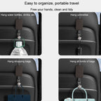 Car Seat Hook Multi-function Leather Seatback Hanger Car Interior Supplies