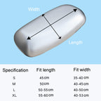 Electric Vehicle Universal Waterproof Sun Protection Seat Cover For All Seasons, Light Brown, Silver