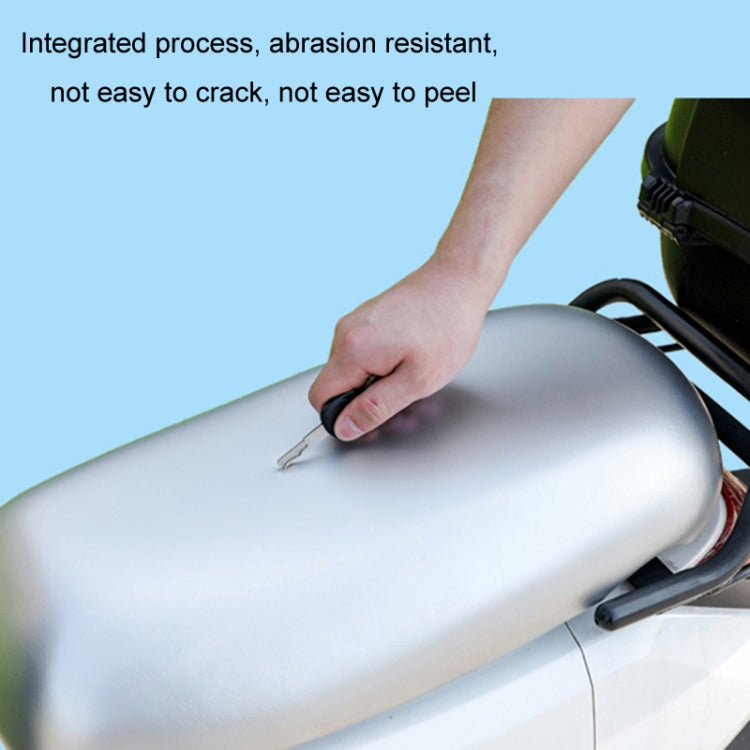 Electric Vehicle Universal Waterproof Sun Protection Seat Cover For All Seasons, Light Brown, Silver