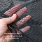 2pcs Car Radiator Front Windshield Insect Protection Net, Black, White