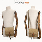 Retro Camera Canvas Bag Shoulder Messenger Bag Travel Portable Case