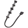 18AWG Large 4Pin Sleeve Grid 1 To 5 SATA Hard Drive Cage Cable, 40cm 4Pin 1 To 5