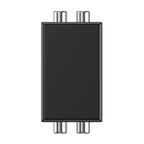 RCA Audio Ground Loop Isolator Anti-Interference Noise Reducer Eliminate Current Sound Bluetooth Receiver, Square, Ellipse