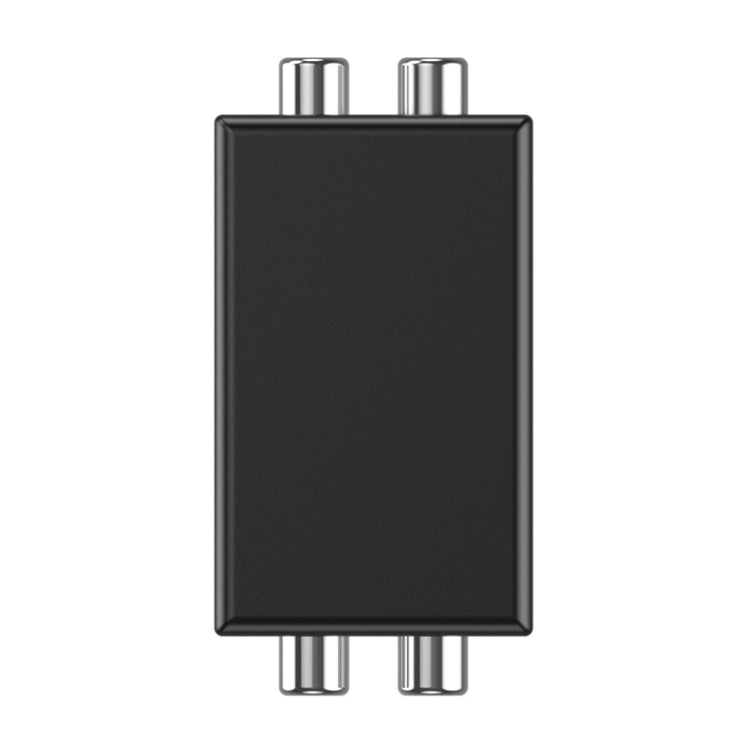 RCA Audio Ground Loop Isolator Anti-Interference Noise Reducer Eliminate Current Sound Bluetooth Receiver, Square, Ellipse