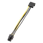 Large 4Pin To 6Pin Power Cord Graphics Card Adapter Cable, 4Pin To 6Pin