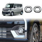 For 2024 Suzuki Spacia Custom MK04 Series Right-hand Drive Front Fog Lamp Cover Electroplating Frame