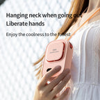 HX-150A Outdoor Digital Display Silent USB Charging Bladeless Waist Hanging Neck Fan