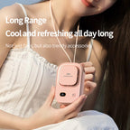 HX-150A Outdoor Digital Display Silent USB Charging Bladeless Waist Hanging Neck Fan