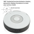 15cm Spinning Display Stand with Gradient Color Lights for Glass Art
