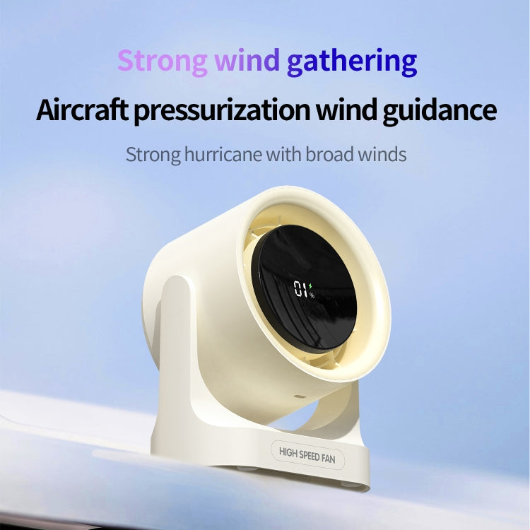 HX-F315 100-speed USB Charging Digital Display Wall-mounted Desktop Turbine Fan