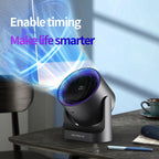 HX-F315 100-speed USB Charging Digital Display Wall-mounted Desktop Turbine Fan