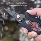 Teflon Stainless Steel Multifunctional Fishing Pliers Anti-slip Cutting Line Open Ring Fishing Tools