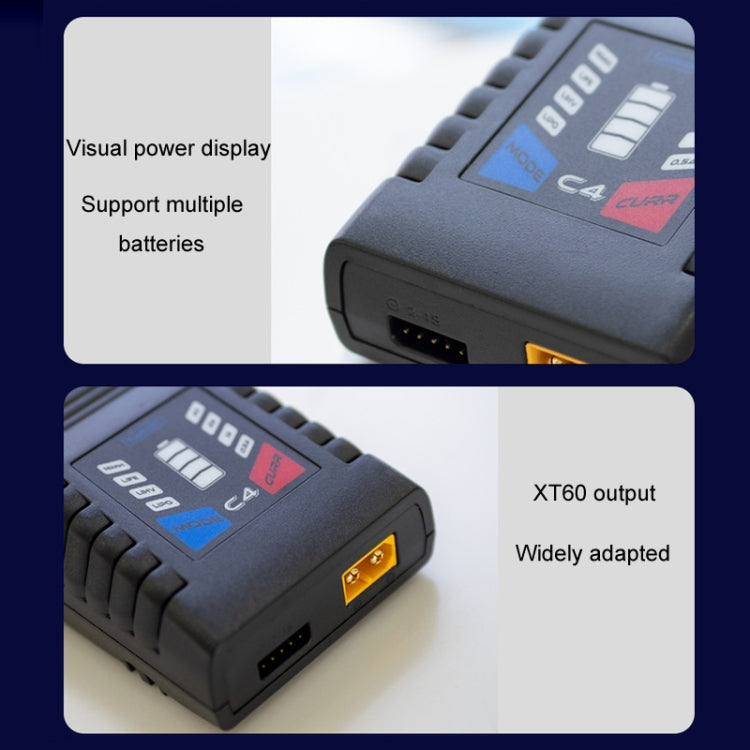 ToolkitRC C4 50W Drones Simple Li-Po Battery Balance Charger, C4