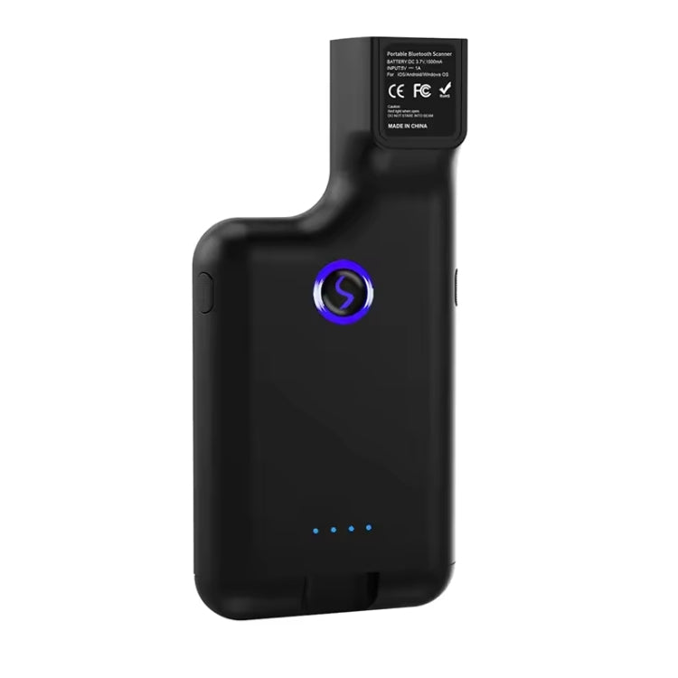 1D Bluetooth Barcode Scanner Wireless Back Clip Phone Barcode Reader, 1D 2D