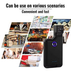1D Bluetooth Barcode Scanner Wireless Back Clip Phone Barcode Reader, 1D 2D