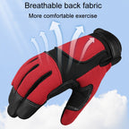 1pair Children Full Finger Breathable Anti-Fall Riding Gloves Outdoor Bicycle Protective Gloves, S, M, L