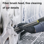 3-In-1 Car Air Outlet Double-Head Cleaning Brush Multi-Functional Detail Brush With Hammer, 3-In-1 (Grey)