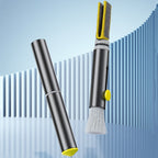 3-In-1 Car Air Outlet Double-Head Cleaning Brush Multi-Functional Detail Brush With Hammer, 3-In-1 (Grey)