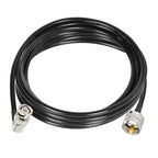 BNC Male Right Angle To UHF PL259 Male RG58 Coaxial Cable, 0.5m, 1m, 2m, 3m, 5m, 8m, 10m