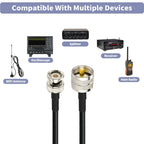 BNC Male To UHF Male RG58 Adapter Cable, 0.5m, 1m, 2m, 3m, 5m, 8m, 10m