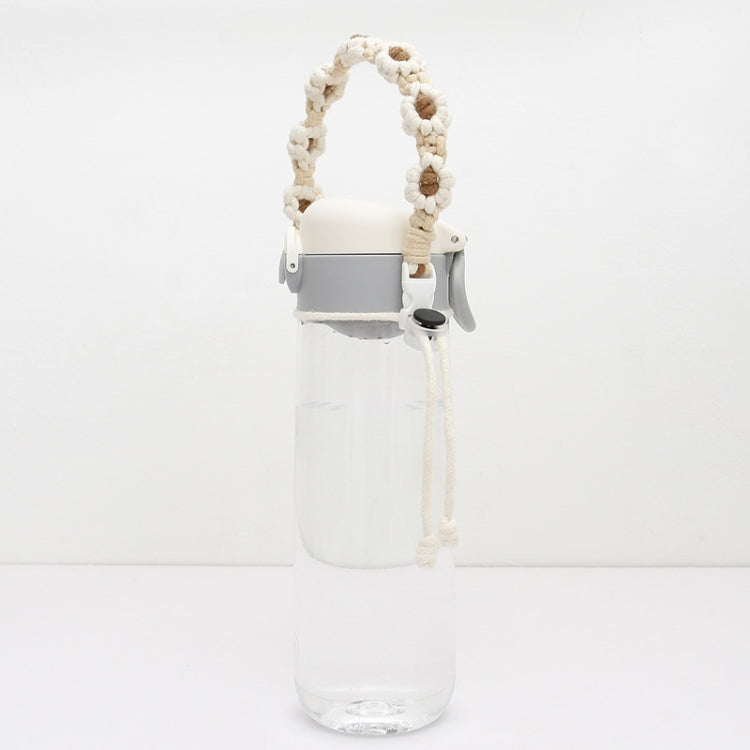 For 8-40oz Portable Sports Water Mug Lanyard Cup Cover Hand-Woven Cute Daisy Mug Strap