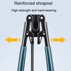 Fiber Optic Stripper Metal Cable Stripper Cold Splicing Tool Pliers, Round Core