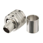 10pcs /Pack UHF Male Crimp Adapter RF Copper Shaft Connector