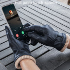 Autumn And Winter Padded Leather Gloves Business Simple Outdoor Sports Warm Gloves, S, M, L, XL