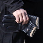 Autumn And Winter Padded Leather Gloves Business Simple Outdoor Sports Warm Gloves, S, M, L, XL
