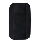 32x19cm PU Carbon Fiber Leather Central Armrest Box Cover Anti-slip Pad, Black, Red, Pink, Blue