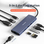 Blueendless 4K60Hz + Gigabit LAN + Data Type-C Docking Station, 6-in-1 Gray, 6-in-1 Blue, 6-in-1 Pink, 9-in-1 Reading Card Pink, 9-in-1 Reading Card Gray, 9-in-1 Reading Card Blue