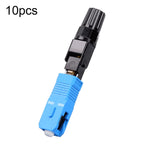 10pcs SC-UPC Telecom Grade FTTH Connector Pre-Embedded Cold Splice Coupler, 60mm