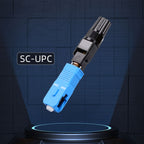10pcs SC-UPC Telecom Grade FTTH Connector Pre-Embedded Cold Splice Coupler, 60mm
