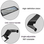 1pair Motorcycle Modification Accessories Invisible Wing Mirror Motorcycle Universal Adjustable Rearview Mirror