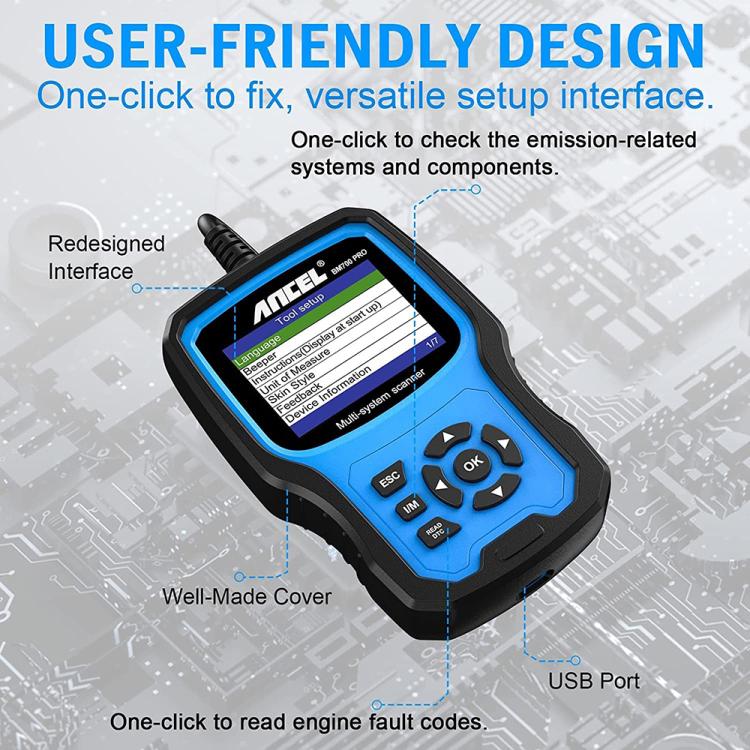 ANCEL BM700 Upgraded Version For BMW Full System Diagnostic OBDII Tester Maintenance And Resetting Repair Tools, BM700 Upgraded Version