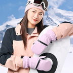 Winter Padded Ski Gloves Outdoor Windproof Warm Sports Gloves, XS, S, M, L