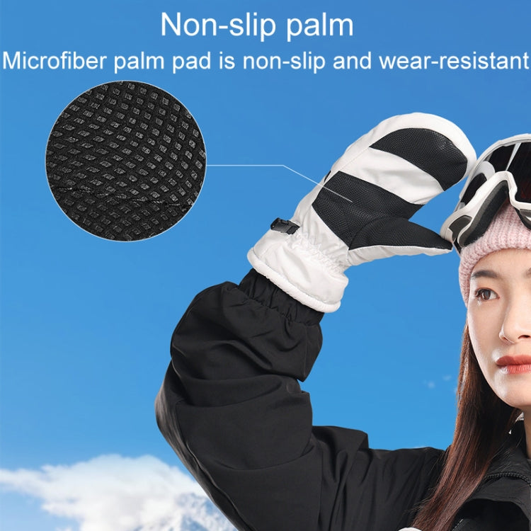 Winter Padded Ski Gloves Outdoor Windproof Warm Sports Gloves, XS, S, M, L