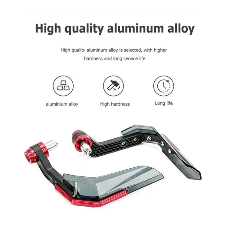 4 In 1 Motorcycle Modification Accessories Horn Windshield Windproof Protective Cover+Handlebar Plastic Throttle Grip Accessories, Red, Blue, Silver