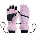 Winter Padded Ski Finger Gloves Outdoor Windproof Warm Sports Gloves, XS, S, M, L