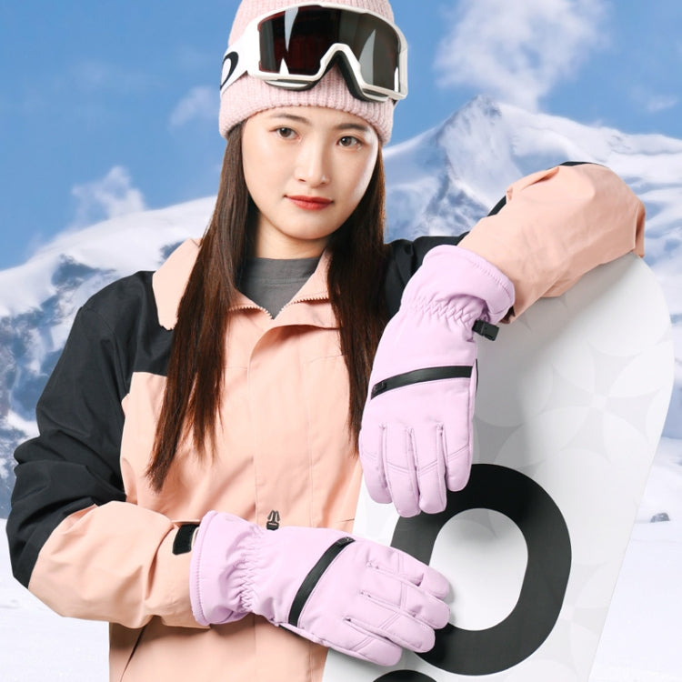 Winter Padded Ski Finger Gloves Outdoor Windproof Warm Sports Gloves, XS, S, M, L