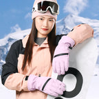 Winter Padded Ski Finger Gloves Outdoor Windproof Warm Sports Gloves, XS, S, M, L