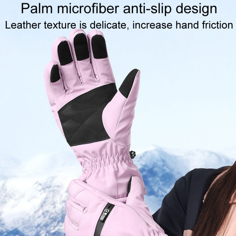 Winter Padded Ski Finger Gloves Outdoor Windproof Warm Sports Gloves, XS, S, M, L