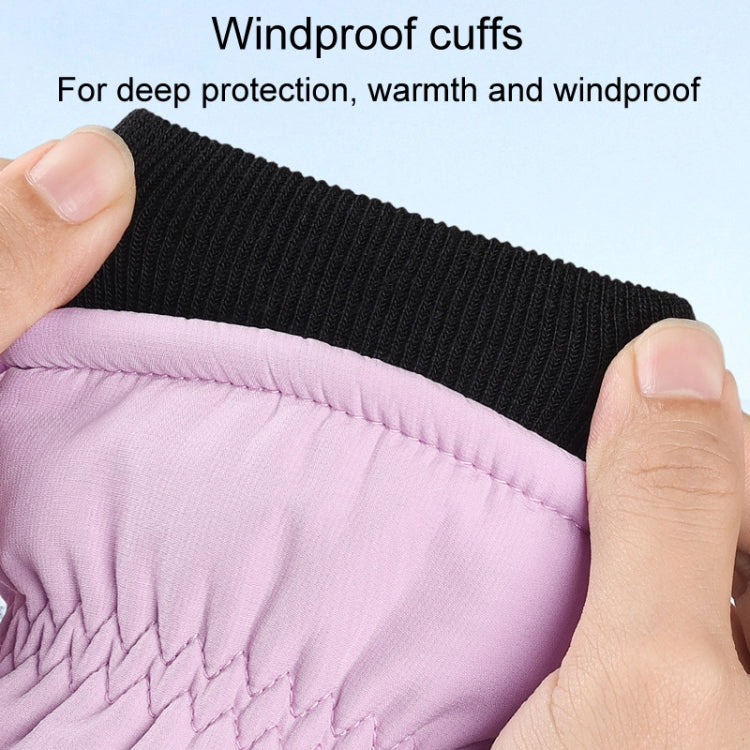 Winter Padded Ski Finger Gloves Outdoor Windproof Warm Sports Gloves, XS, S, M, L