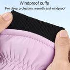 Winter Padded Ski Finger Gloves Outdoor Windproof Warm Sports Gloves, XS, S, M, L