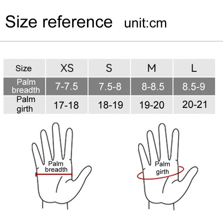 Winter Padded Ski Finger Gloves Outdoor Windproof Warm Sports Gloves, XS, S, M, L